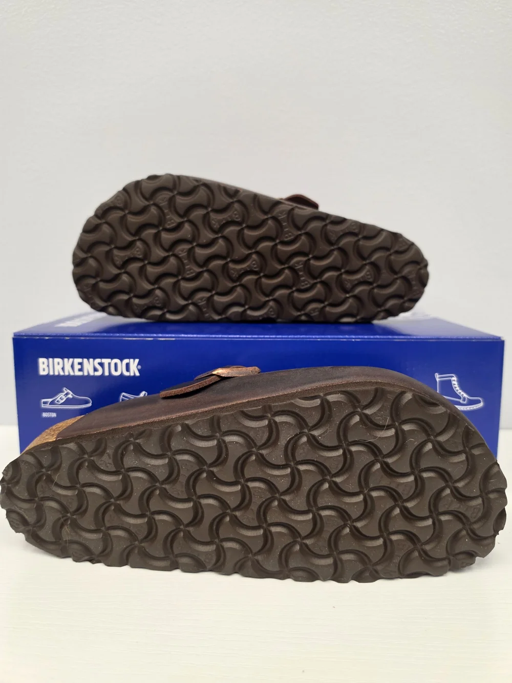 Birkenstock Oiled Leather Boston Clog In Habana